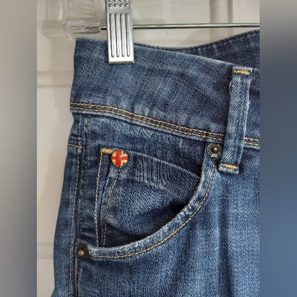 Hudson W422DHA Denim Low Rise Straight Skinny Med Wash Jeans Size 25 NWOT - Picture 4 of 12